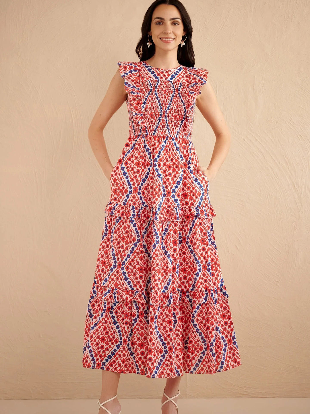 Banjanan Dress Iris Dress in Athena Heart Poppy