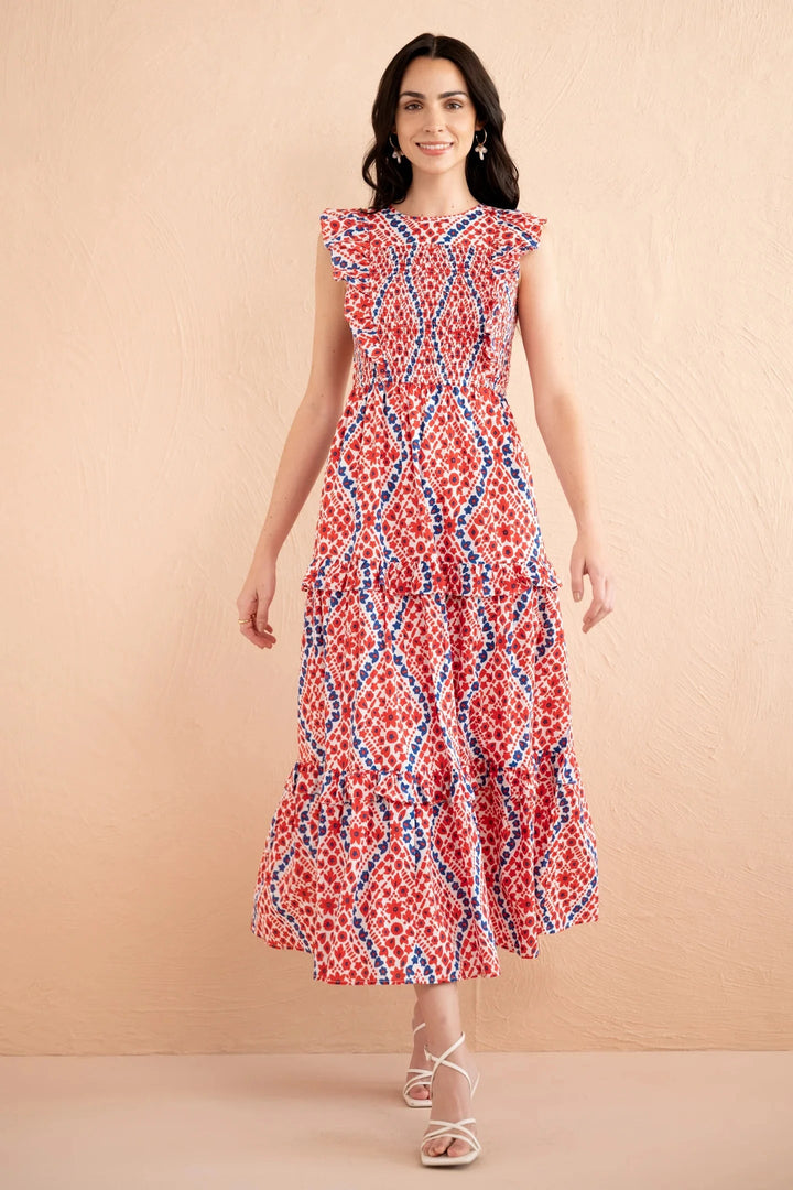 Banjanan Dress Iris Dress in Athena Heart Poppy