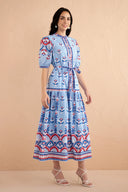 Banjanan Dress Saylor Dress in Paros Tile Placement Nautical