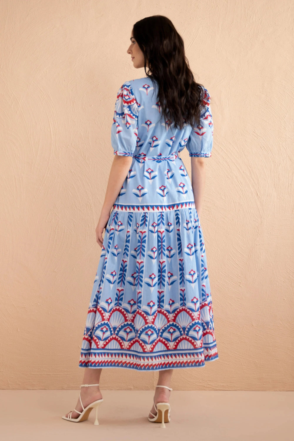 Banjanan Dress Saylor Dress in Paros Tile Placement Nautical