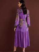 Banjanan Dress Sumnia Dress in Unicorn Tapestry Violet