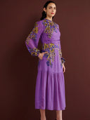 Banjanan Dress Sumnia Dress in Unicorn Tapestry Violet