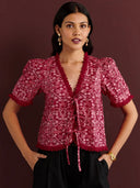 Banjanan Top Sarah Top in Ottoman Berry