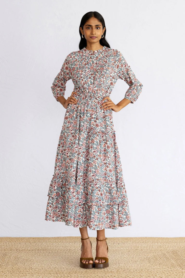 Bazaar Dress in Java Vine Wine