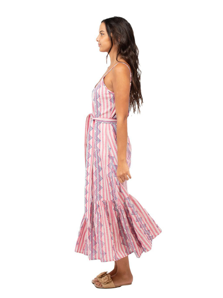 Beau & Ro Bag Company Dress The Sunny Dress | Yarn Dyed Neon Pink