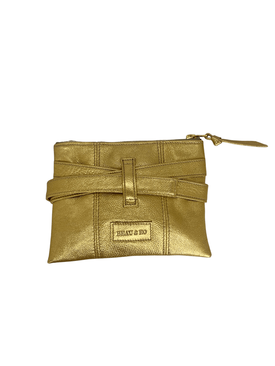 Beau & Ro Belt Bag Gold The Clutch + Belt Bag | Metallic Gold