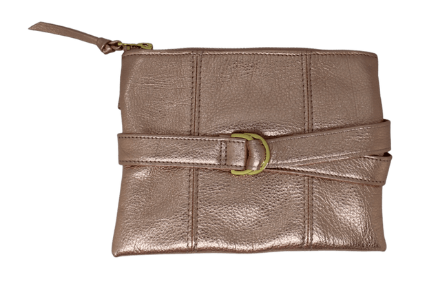 Beau & Ro Belt Bag Pink The Clutch + Belt Bag | Metallic Rose Gold