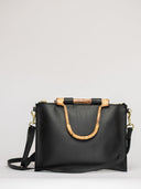 Beau & Ro Clutch + Crossbody Black / One Size The Bamboo Clutch + Crossbody | Black