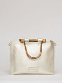 Beau & Ro Clutch + Crossbody Champagne / One Size The Bamboo Clutch + Crossbody | Champagne