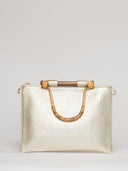 Beau & Ro Clutch + Crossbody Champagne / One Size The Bamboo Clutch + Crossbody | Champagne
