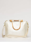 Beau & Ro Clutch + Crossbody Champagne / One Size The Bamboo Clutch + Crossbody | Champagne