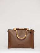 Beau & Ro Clutch + Crossbody Chocolate / One Size The Bamboo Clutch + Crossbody | Chocolate