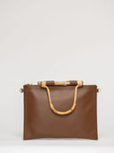 Beau & Ro Clutch + Crossbody Chocolate / One Size The Bamboo Clutch + Crossbody | Chocolate