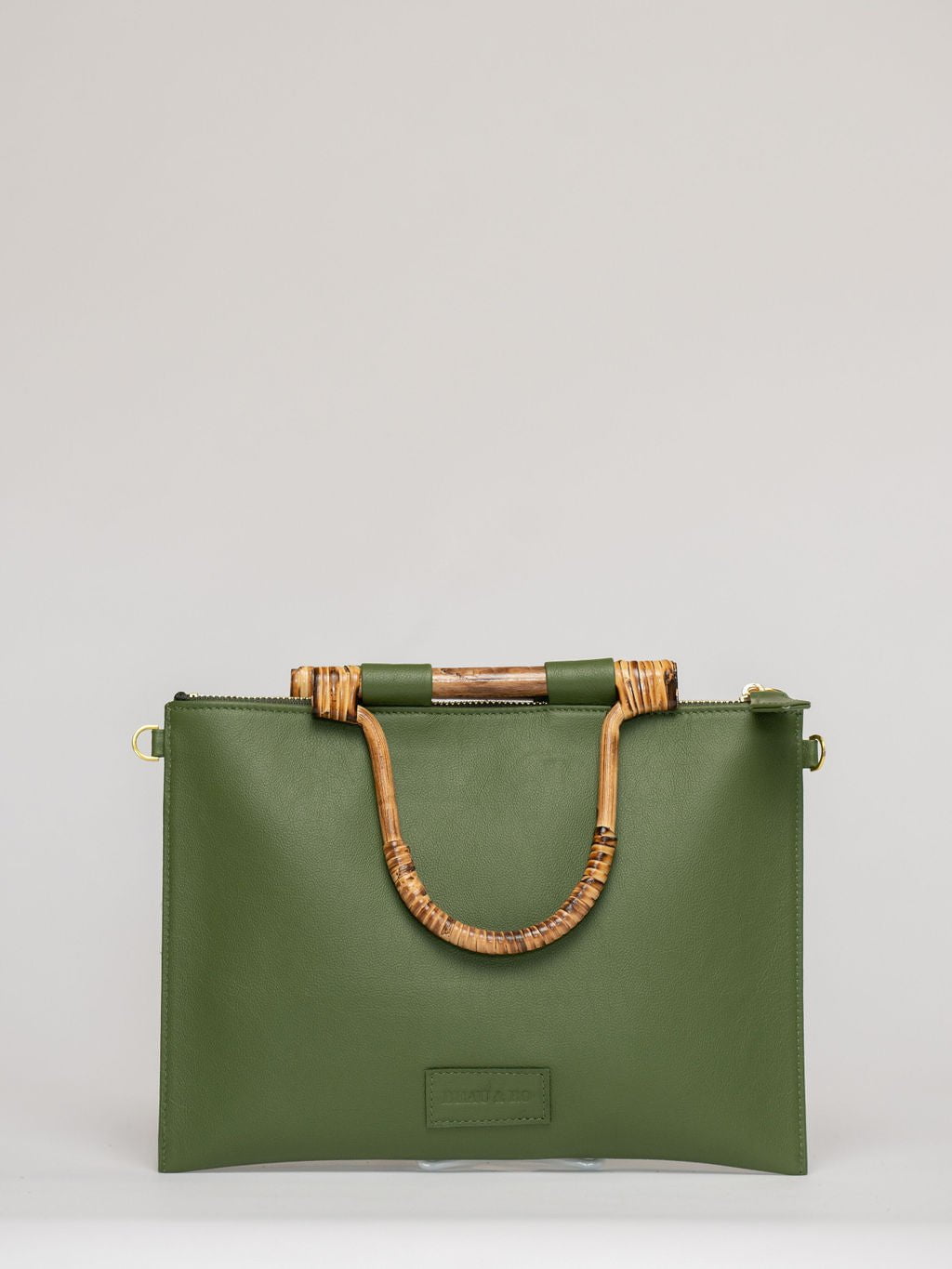 Beau & Ro Clutch + Crossbody Hunter Green / One Size The Bamboo Clutch + Crossbody | Hunter Green