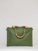 Beau & Ro Clutch + Crossbody Hunter Green / One Size The Bamboo Clutch + Crossbody | Hunter Green