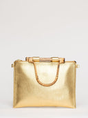 Beau & Ro Clutch + Crossbody Metallic Gold / One Size The Bamboo Clutch + Crossbody | Metallic Gold