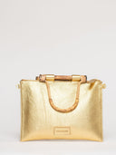 Beau & Ro Clutch + Crossbody Metallic Gold / One Size The Bamboo Clutch + Crossbody | Metallic Gold