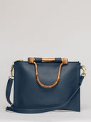 Beau & Ro Clutch + Crossbody Navy / One Size The Bamboo Clutch + Crossbody | Navy