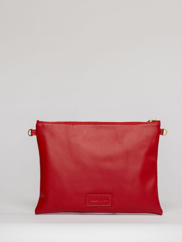 Beau & Ro Clutch + Crossbody Red / One Size The Sconset Clutch + Crossbody Bag | Red