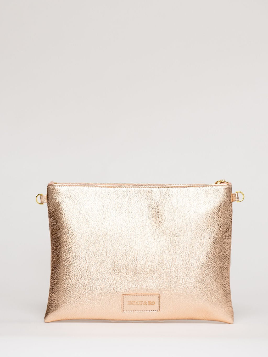 The Sconset Clutch + Crossbody Bag | Rose Gold – Beau & Ro
