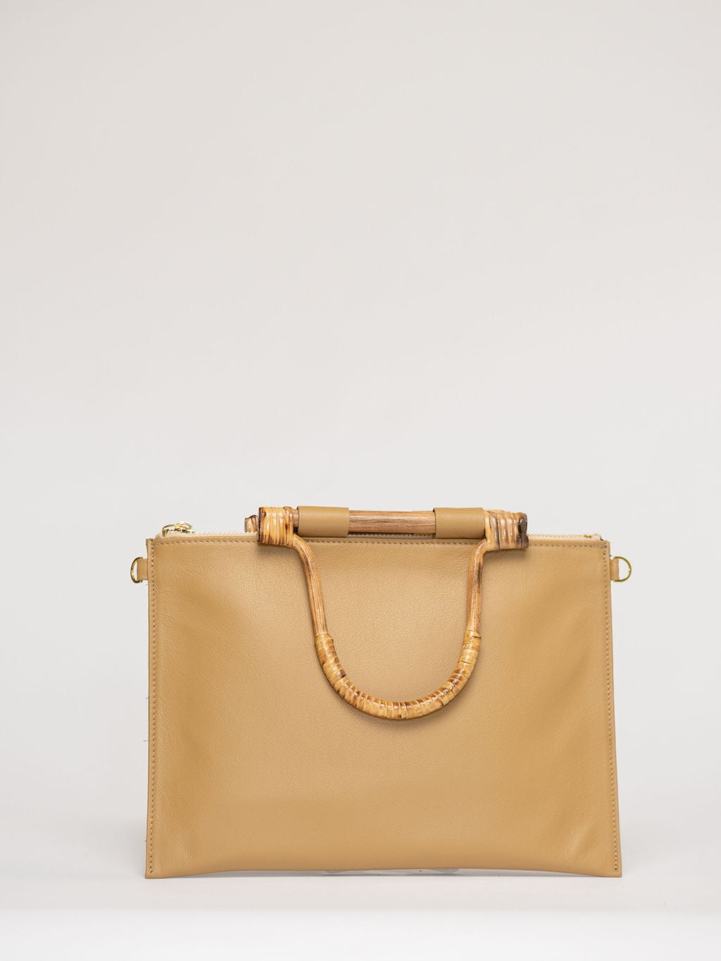 Beau & Ro Clutch + Crossbody Saddle / One Size The Bamboo Clutch + Crossbody | Saddle