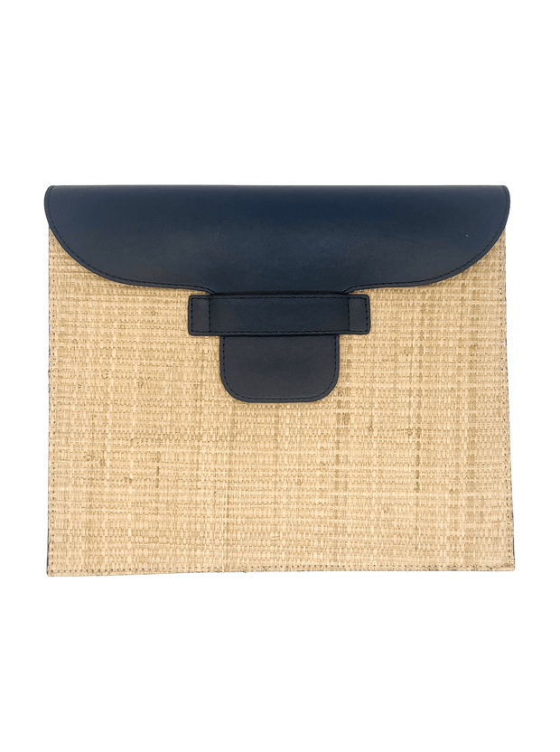 Beau & Ro Clutches Blue / OS The Maroc Collection | Box Clutch in Navy