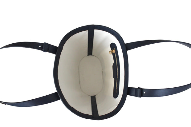 Beau & Ro Clutches Blue / OS The Maroc Collection | Stripe Tote in Navy