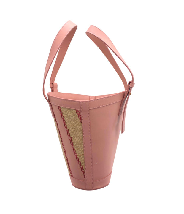 Beau & Ro Clutches Pink / OS The Maroc Collection | Stripe Tote in Light Pink