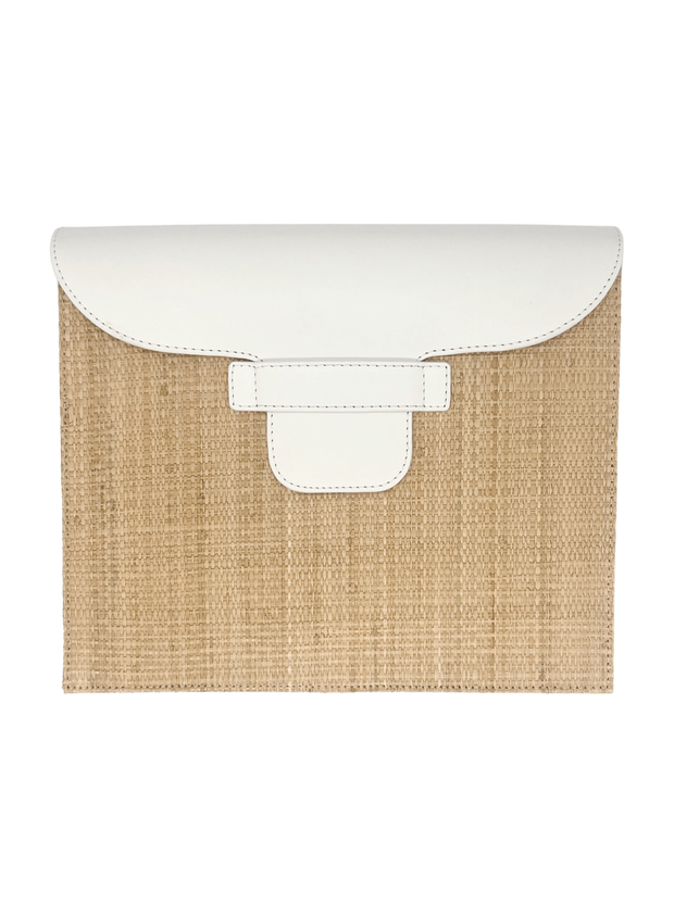 Beau & Ro Clutches White / OS The Maroc Collection | Box Clutch in White