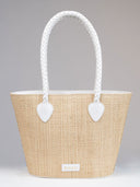 Beau & Ro Clutches White / OS The Maroc Collection Daily Nantucket Tote in White