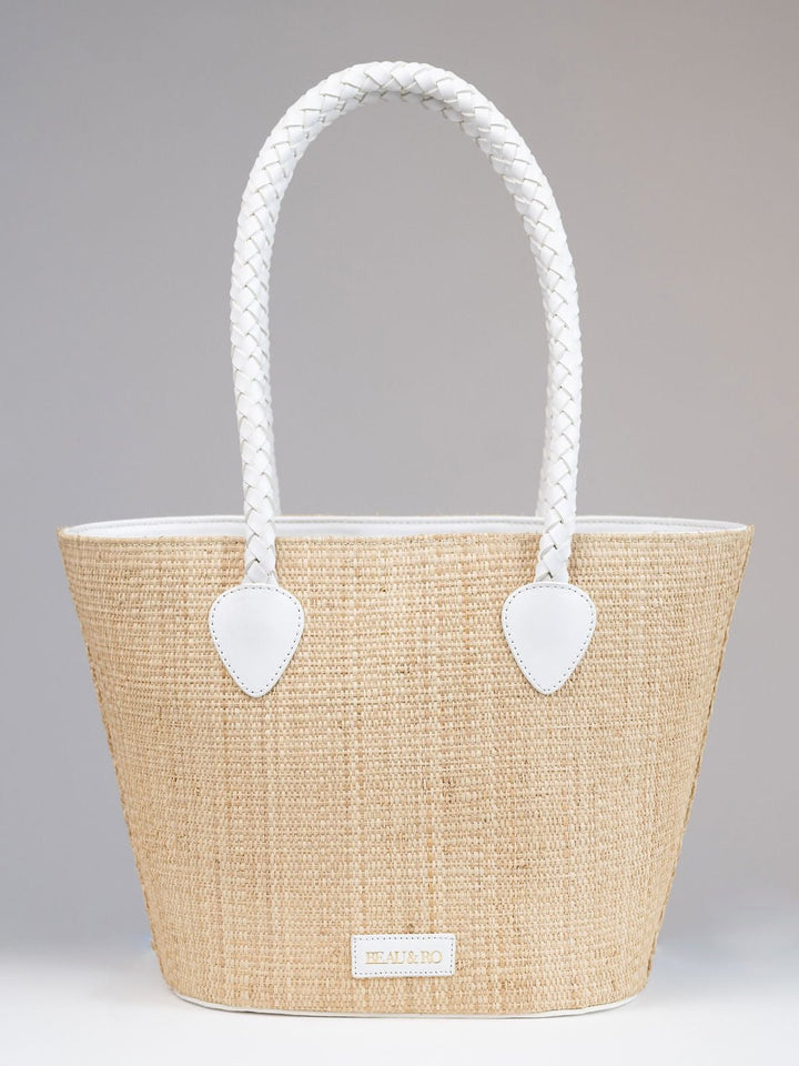 Beau & Ro Clutches White / OS The Maroc Collection Daily Nantucket Tote in White