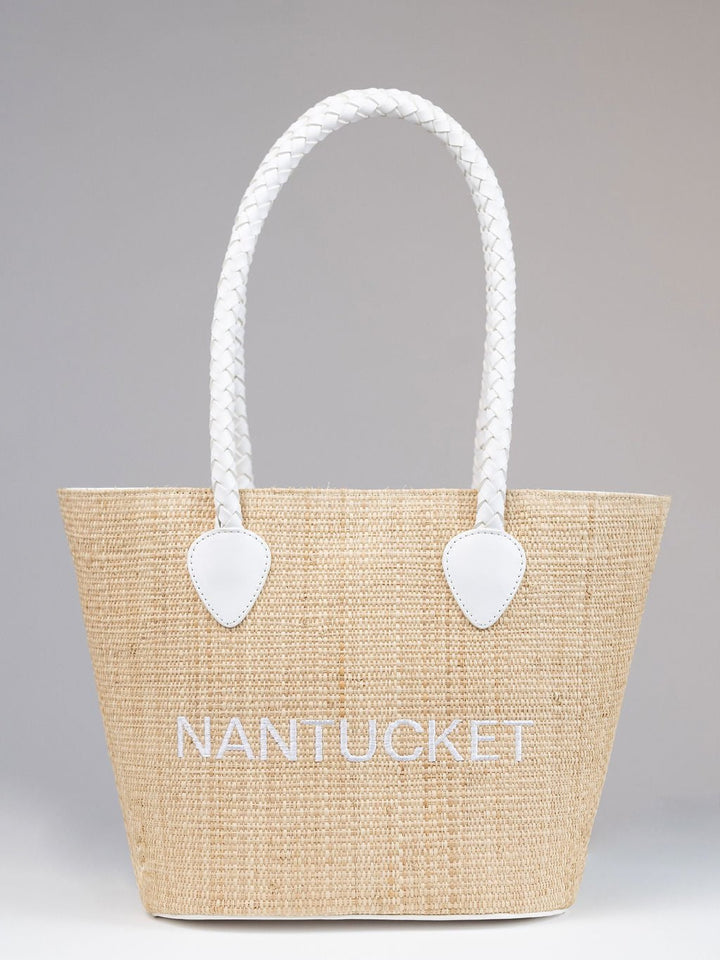 Beau & Ro Clutches White / OS The Maroc Collection Daily Nantucket Tote in White