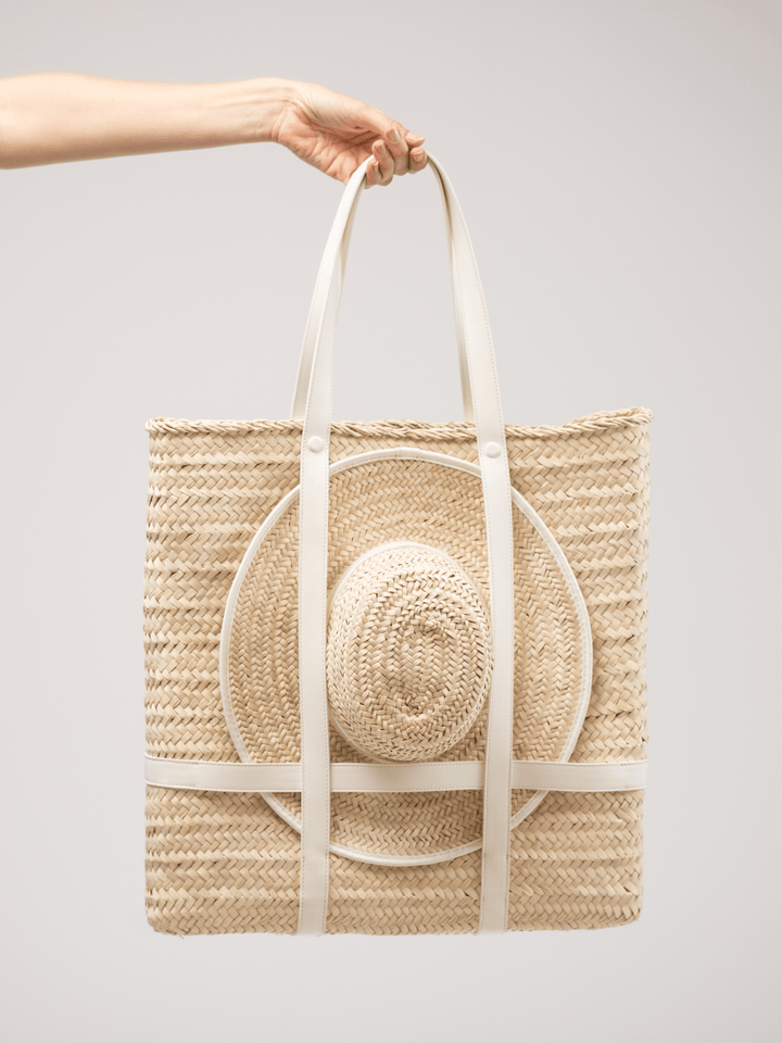 Beau & Ro Clutches White / OS The Maroc Collection Harbour Island Tote & Hat