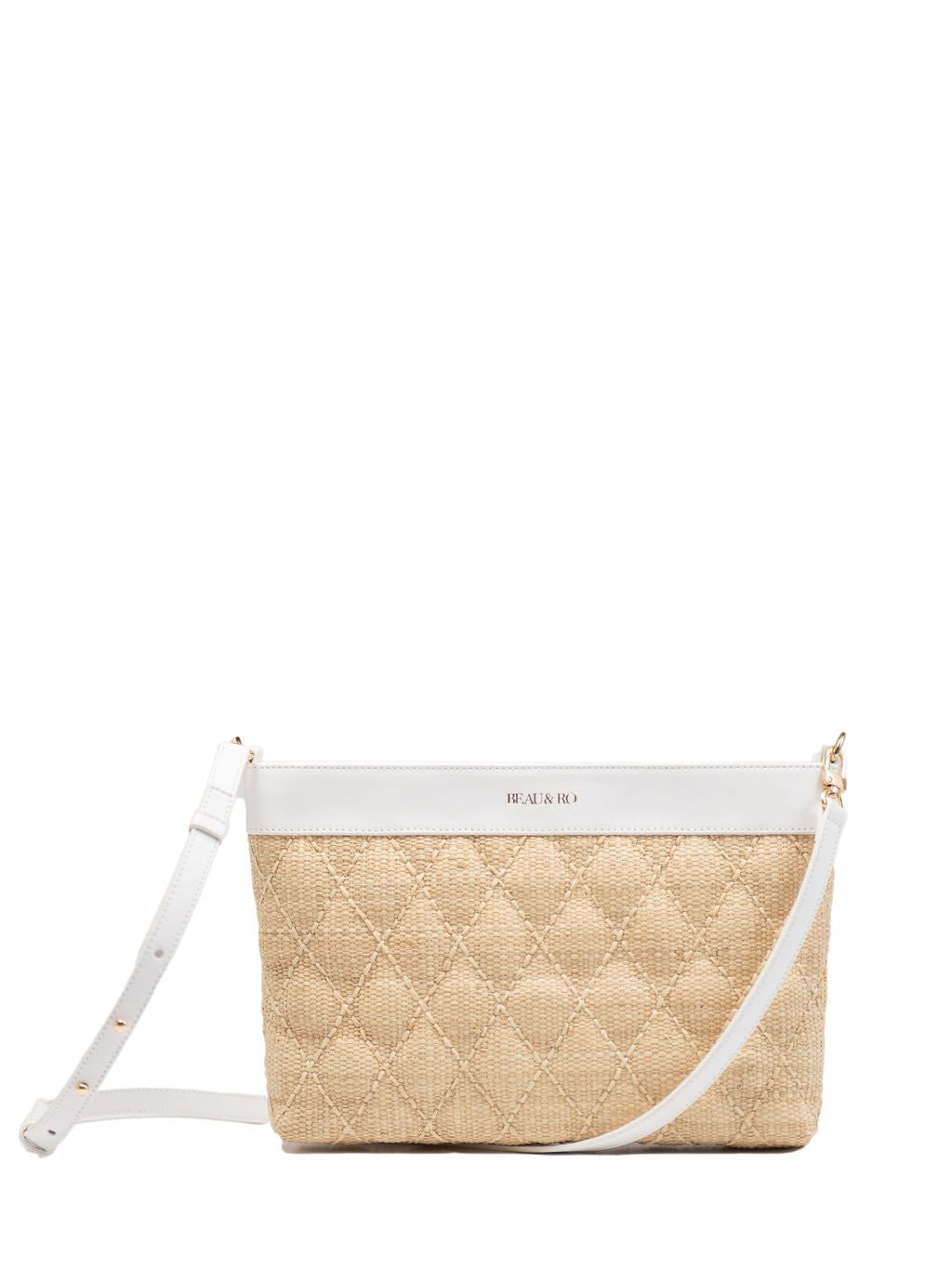 Beau & Ro Clutches White / OS The Maroc Collection Quilted Purse in White