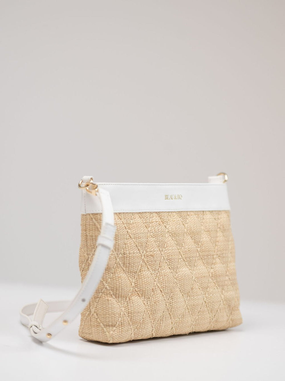 Beau & Ro Clutches White / OS The Maroc Collection Quilted Purse in White