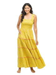 Beau & Ro Dress Page Maxi Dress | Marigold Trellis
