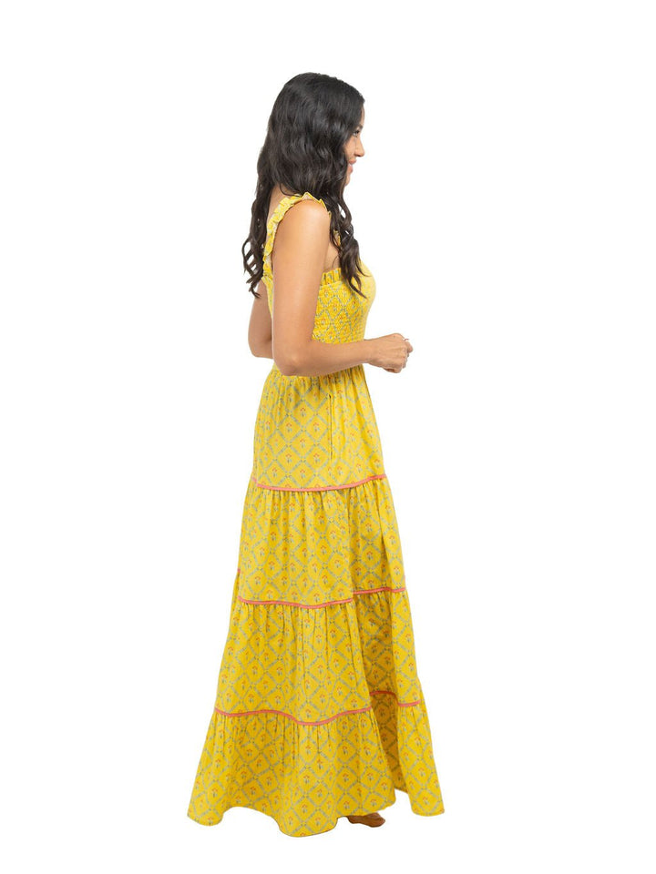 Beau & Ro Dress Page Maxi Dress | Marigold Trellis