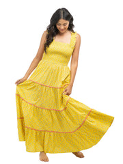 Beau & Ro Dress Page Maxi Dress | Marigold Trellis