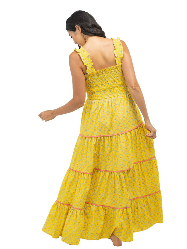 Beau & Ro Dress Page Maxi Dress | Marigold Trellis