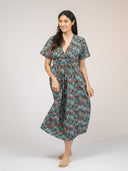 Beau & Ro Dress Retro Midi Dress | Tiny Black Garden