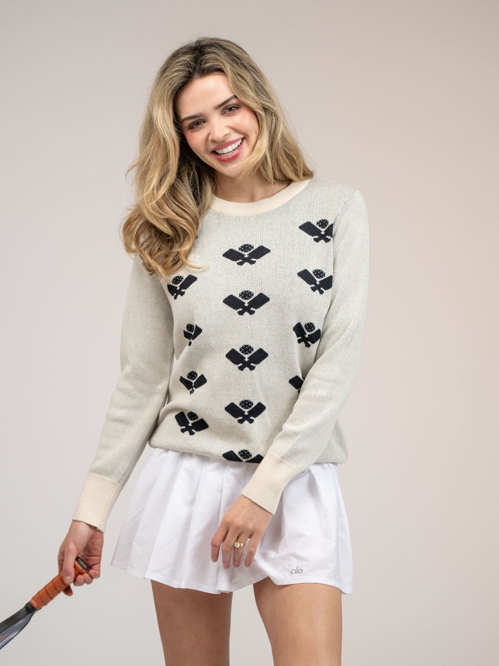 Beau & Ro Dress SAMPLE | The Pickleball Sweater | Ivory