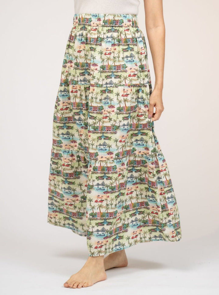 Beau & Ro Dress Small SAMPLE | The Abby Skirt | Charleston Print | Small