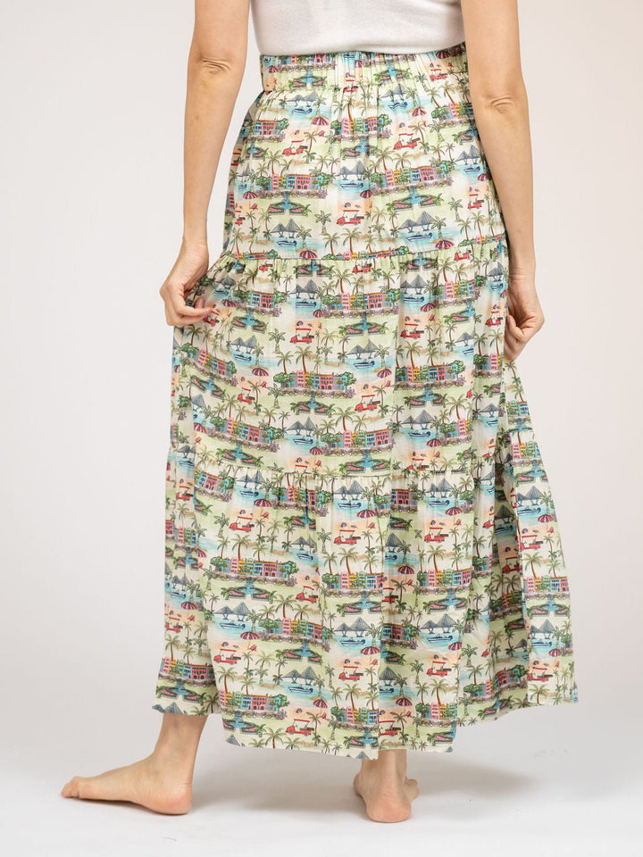 Beau & Ro Dress Small SAMPLE | The Abby Skirt | Charleston Print | Small