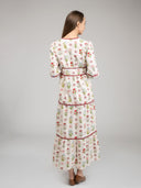Beau & Ro Dress Small SAMPLE | The Anna Dress | Ivory Buti Flowers | Small