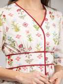 Beau & Ro Dress Small SAMPLE | The Anna Dress | Ivory Buti Flowers | Small
