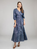 Beau & Ro Dress Small SAMPLE | The Anna Dress | Navy Shine | Small
