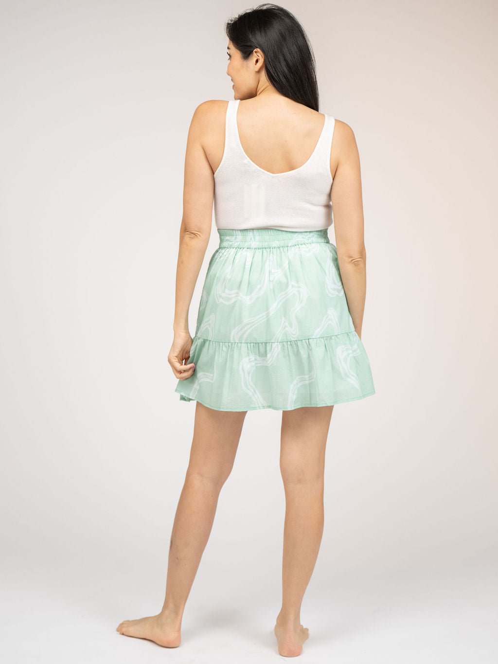 Beau & Ro Dress Small SAMPLE | The Beach Skirt | Marsh Green | Small