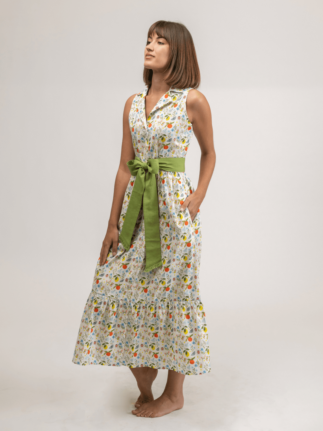 Beau & Ro Dress Small SAMPLE | The Eliza Dress | Picnic Bugs | Small