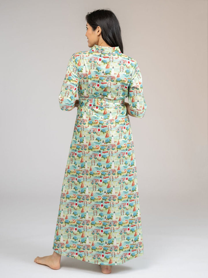 Beau & Ro Dress Small SAMPLE | The Eloise Dress | Nantucket Print | Small