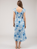 Beau & Ro Dress Small SAMPLE | The Goldie Dress | Blue Watercolor | Small